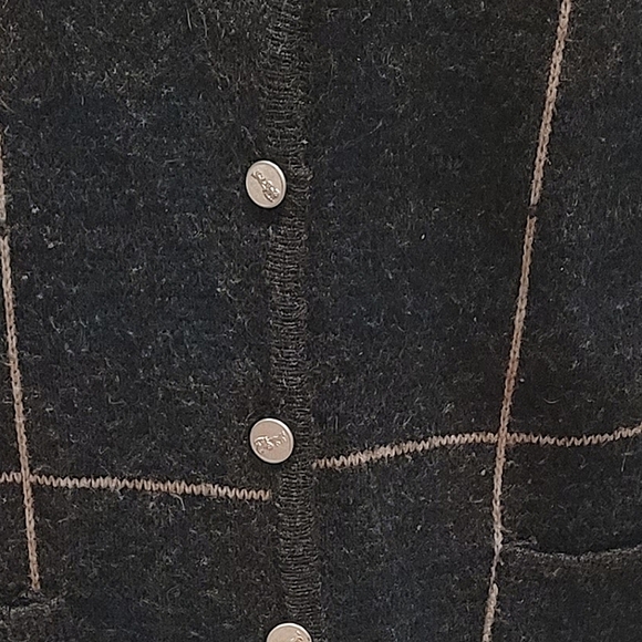 Tally Ho Vintage Plaid Cardigan Sweater - Picture 5 of 5